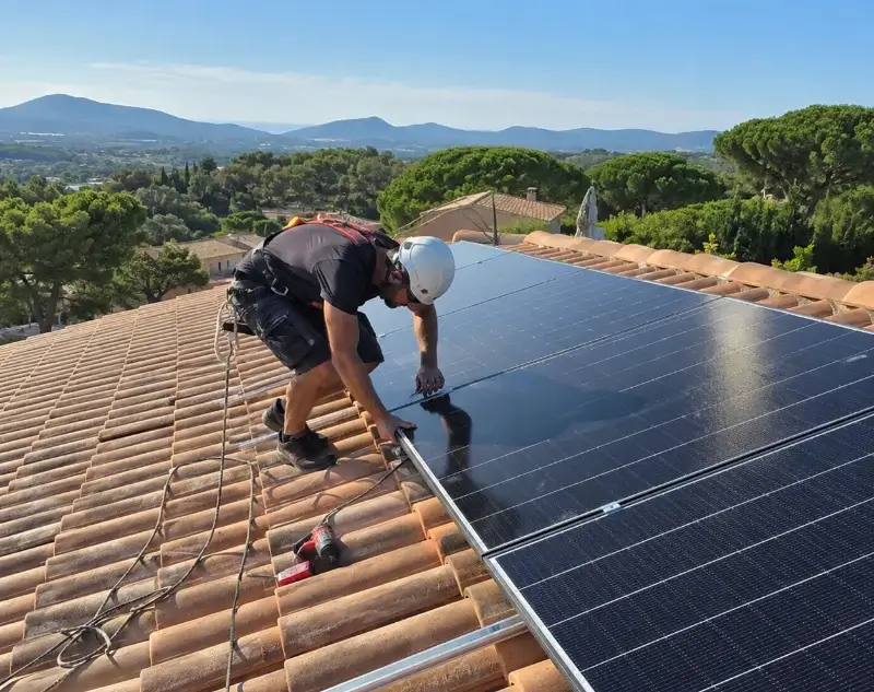 Installateur panneaux solaires Lhuis — pose photovoltaïque sur toiture