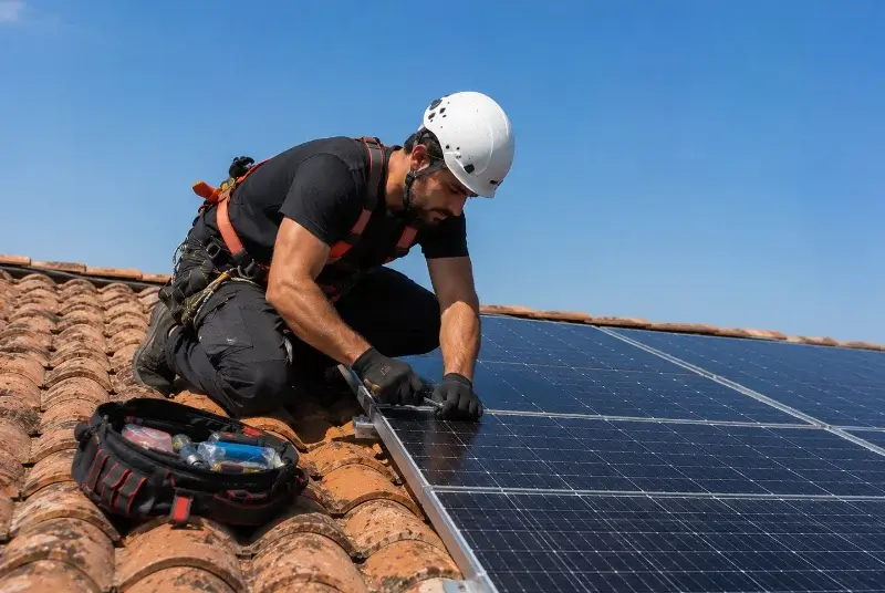 Maintenance et monitoring de panneaux solaires à Lhuis